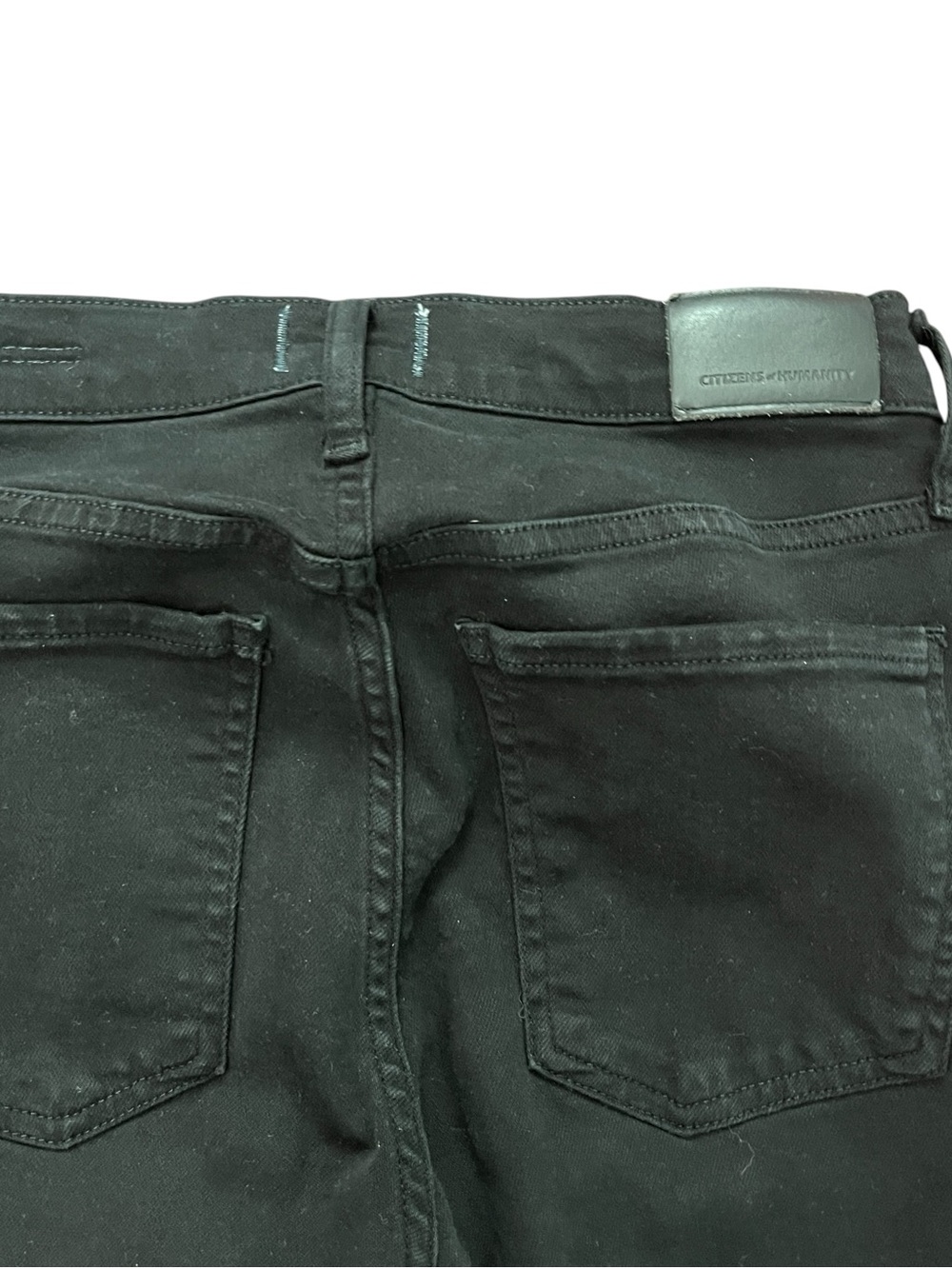 Citizens of Humanity Emannuelle Black Jeans 26 Low Rise Slim Bootcut Y2K Flare - Picture 10 of 11